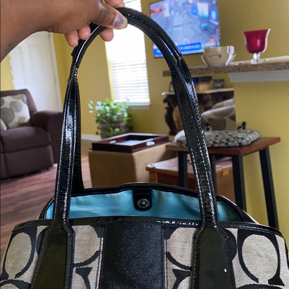 Authentic Black and gray Coach Bag - Picture 6 of 6